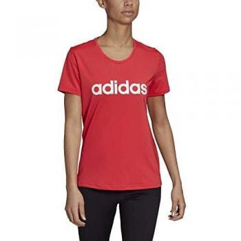 adidas W D2M LO tee Camiseta, Mujer, rosbas/Blanco, L