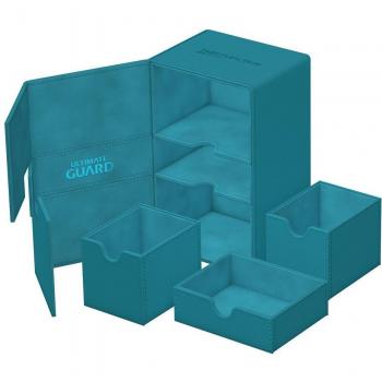 Ultimate Guard Twin Flip'n'Tray 160+ XenoSkin Monocolor Gasolina Azul