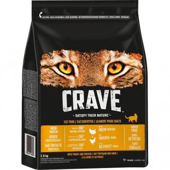 Crave Adult con pavo y pollo para gatos - 2,8 kg