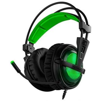 BG Xonar-X6 Binaural Diadema Negro, Verde - Auriculares con micrófono