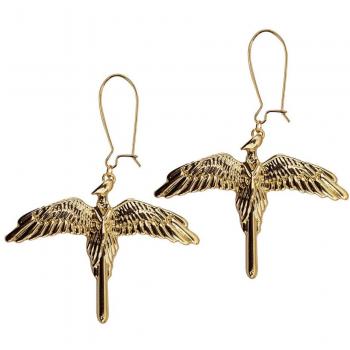 Pendientes Fawkes de Harry Potter en hierro y aleación de zinc