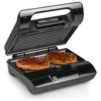Princess 117000 – Parrilla compacta, fácil de almacenar, calentamiento rápido, negro