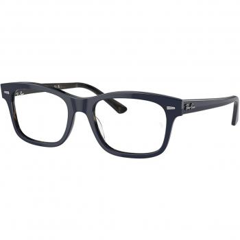 Ray-Ban RX5383F Asian Fit 8283 Men's Eyeglasses Blue Size 54 (Frame Only) - Blue Light Block Available