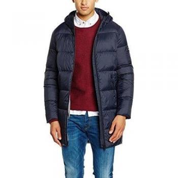 Ecoalf Bill Down Coat Man, Abrigo para Hombre, 163/Midnight Navy, M