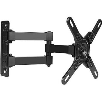 Soporte de pared para TV de 17-39 pulgadas LED/LCD/Curvado/Plasma TV, Soportes de TV Articulado, Inclinable y Giratorio con VESA MÁX 200×200 mm y Carga MÁX 20KG