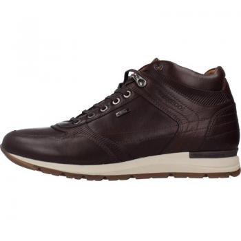 Botines de hombre Kangaroos 300-18, color marrón, diseño casual, material sintético, suela de goma antideslizante, cierre con cordones