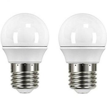 Garza Lighting - Pack de 2 bombillas LED esféricas, potencia 3.5W, luz cálida 2700K