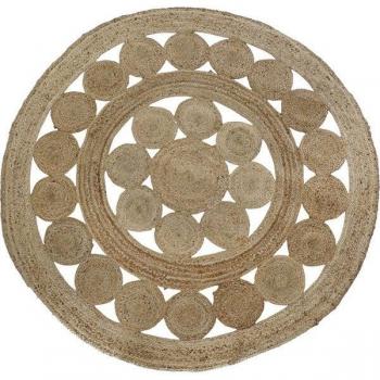 Alfombra DKD Home Decor Tropical Jute 200 x 200 cm