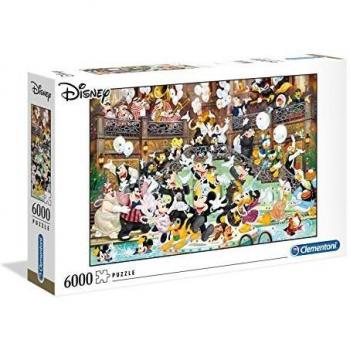 Clementoni - Puzzle 6000 piezas Disney, Gala Disney con personajes, Puzzle adulto