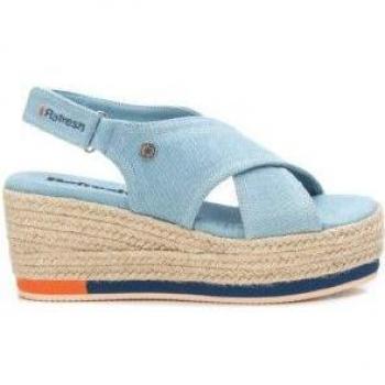 Refresh - Sandalias de cuña de mujer con cierre de hebilla