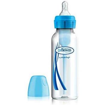 Dr. Brown's Options - Biberón estándar, 250 ml, color azul