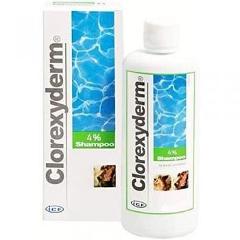 Clorexyderm 4% Pet Cat and Dog Shampoo - Dry Itchy Skin Relief - Antibacterial & Anti-fungal - Moisturises Pet Skin & Coat - Reduces Bad Odours - 200 ml