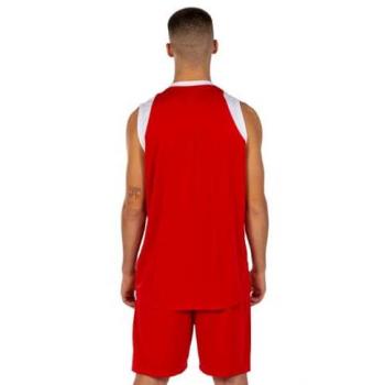 Conjunto deportivo unisex Joma Final II rojo y blanco, incluye camiseta de manga corta y pantalones cortos, fabricado en tejido transpirable, diseño moderno y cómodo, ideal para entrenamiento y competición