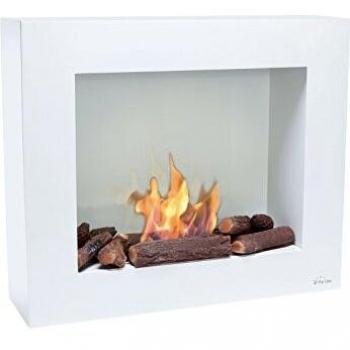 Chimenea de suelo o pared color blanco Purline