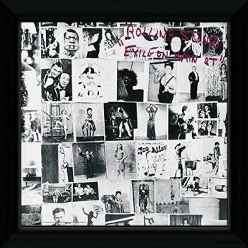 GB eye, Foto enmarcada de The Rolling Stones Exile on Main, 30,5 x 30,5 cm, Madera, Varios, 24x18x2.2 cm