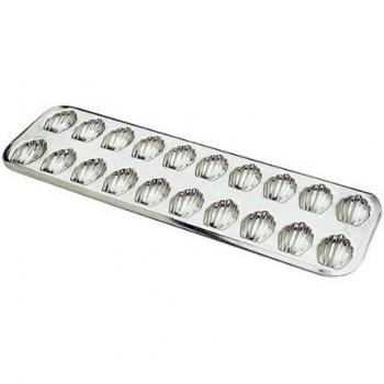 Placa de Hornear 20 Madeleines en Hierro Blanco - 395x125 mm