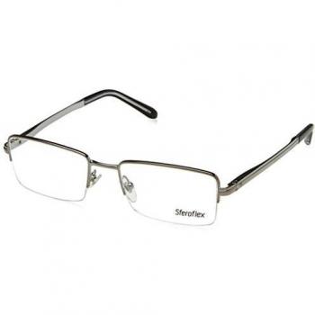 Sferoflex SF2261 268 Men's Eyeglasses Grey Size 52 - Frame Only, Free Lenses Available, HSA/FSA Insurance Eligible, Blue Light Block Available