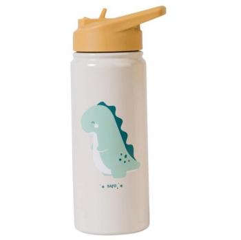 Saro 500ml Dinosaur Baby Thermos Bottle with Straw