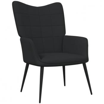 Black Fabric Relaxing Chair