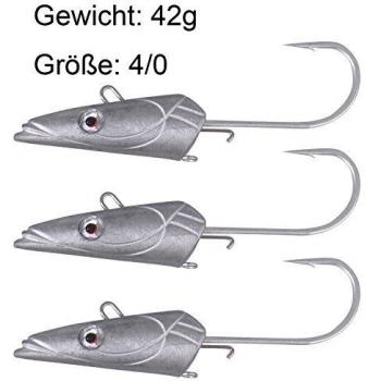 Savage Gear - Sandeel Jig Head 42, Color 0, Talla 42.0 gr