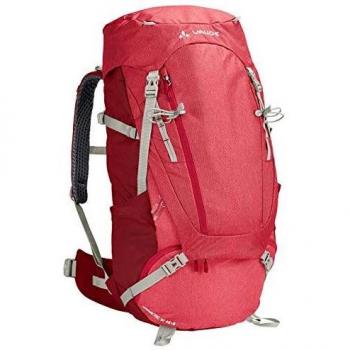 VAUDE Asymmetric 48+8 Mochila, Mujer, Rojo