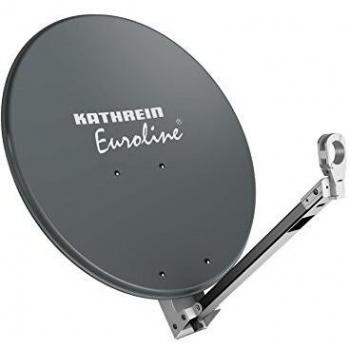 Antena Parabólica Offset Kathrein KEA 650/G, 65 cm, Grafito con Brazo LNB Plegable