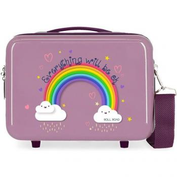 Neceser ABS Arcoiris Everything OK Morado