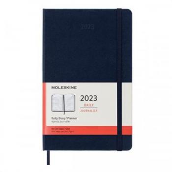 Agenda Moleskine Clásica 2023 Diaria Grande Tapa Dura Azul Zafiro