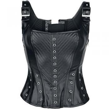 KuroNeko Veuve Noire Corset Corsé Negro XL