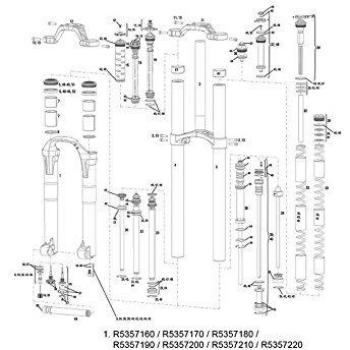Rock Shox Boxxer 2010 - Suspensión para bicicletas, color gris, talla 35 mm