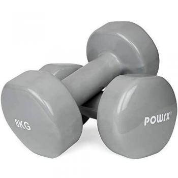 POWRX - Mancuernas vinilo 16 kg set