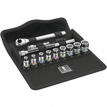 WERA-05003756001-8100 SA 12 HF - Juego de carraca Zyklop Metal, cuadradillo de 1/4