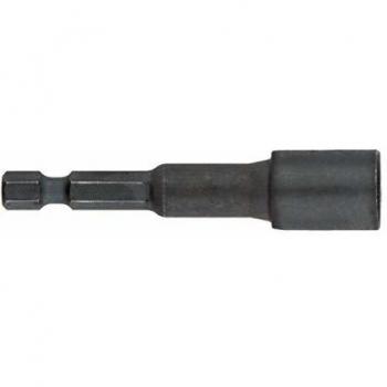 Metabo 628843000 628843000-Vaso Hexagonal de Tubo de 1/4 magnético SDS-MAX diámetro 8 mm Longitud Total 65 mm, 0 V, Negro, Size