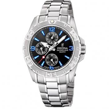 Reloj Festina Para Hombre F20666 Multifunción Caja de Acero Inoxidable 316L Plateado