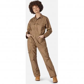 Dickies Women's Everyday Coverall in Khaki, available in size L and 2XL