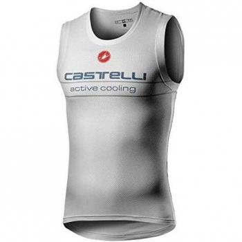 castelli Active Cooling Sleeveless Camiseta Hombre Silver Gray L
