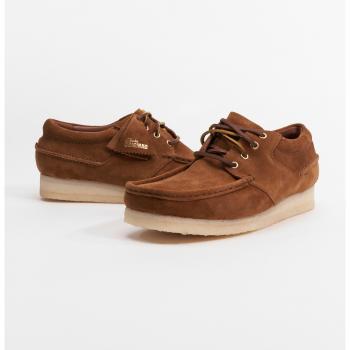 Clarks Originals Wallabee Boat Sneaker - Cola Suede - Men's Size UK 10.5