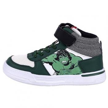 Botas Casual Infantiles The Avengers Hulk Verde, Zapatillas Avengers Hulk, MARVEL Zapatillas de Hulk, Unisex niños, Verde, 30 EU