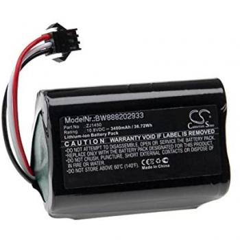 Batería Recargable Compatible con Ecovacs D36A, D36B, D36C, D36E, DA60, DA611, DB35 - 3400mAh, 10.8V, Li-I