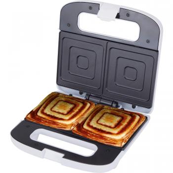 Jata SW219 Sandwichera para 2 Sándwiches XXL con Placas Antiadherentes Libre de PFOA Sellado Perfecto Almacenaje Vertical Tostado Rápido y Uniforme