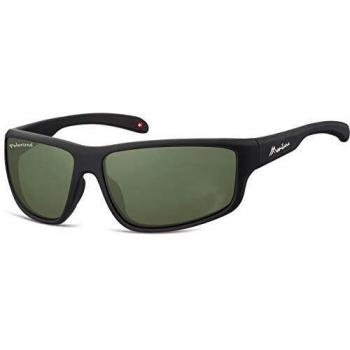 unisex sunglasses cat.3 matt black/green