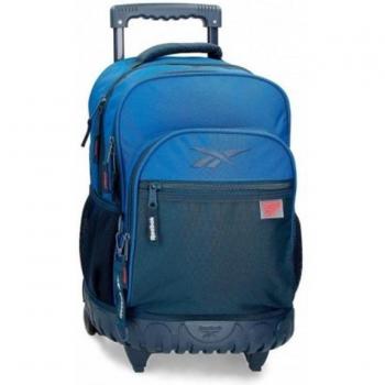 Reebok Mochila con Ruedas Poliéster Atlantic Azul