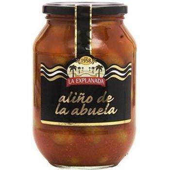 La Explanada Gourmet - Conjunto de 6 Tarros de Aceitunas Verdes Cazorla con Aliño Tradicional, 500 gramos cada uno - Producido en España