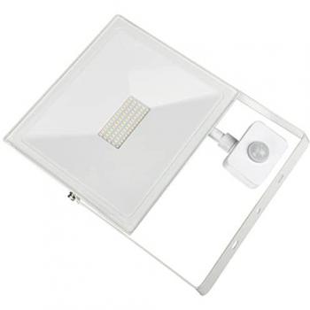 Proyector LED Extraplano 50W con Sensor de Presencia y Crepuscular IP65 3000K Blanco