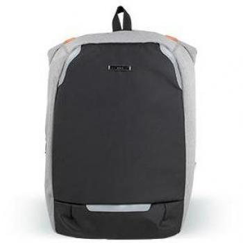 Mochila para portátil Q-Connect 18 negra/gris poliéster impermeable 460x170x310 mm