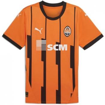 PUMA Shakhtar Donetsk 2024-25 Men's Home Football Jersey - Orange - Size S