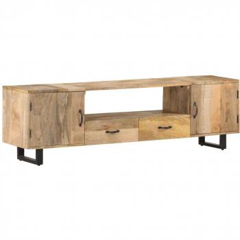 Mueble para TV de madera maciza de mango 160x30x45 cm