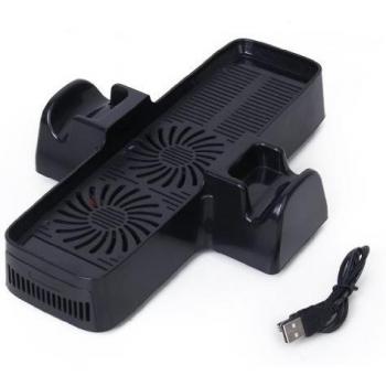 Generic 1 x 3-in-1 Cooling Fan Console Controller Stand Controller Support Base for Xbox 360 Slim / Xbox 360E with USB Cable [Importación Inglesa]