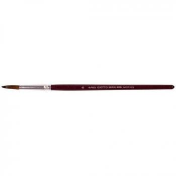 Giotto pincel serie 400 nº 8 pelo de pony para acuarela y témpera mango barnizado -12u-