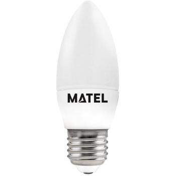 Bombilla LED Vela E27 7W 2700K Cálida Matel Ahorro Energía